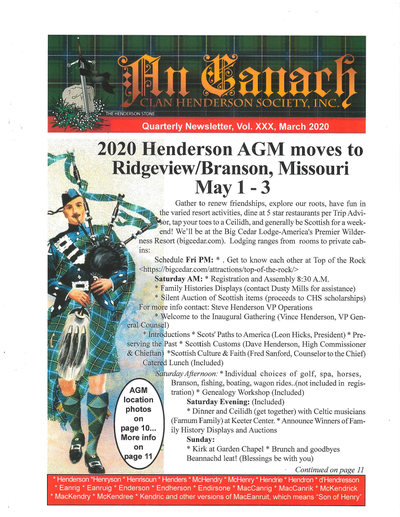An Canach Q1 (Jan-Mar) - February Issue 2020