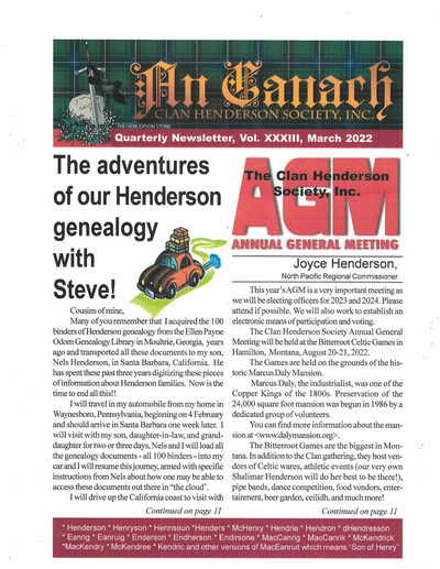 An Canach Q1 (Jan-Mar) - February Issue 2022
