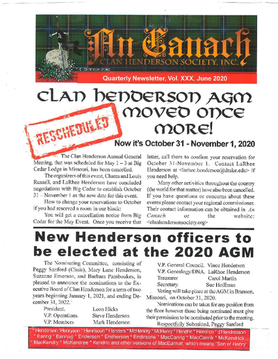 An Canach Q2 (Apr-Jun) - May Issue 2020