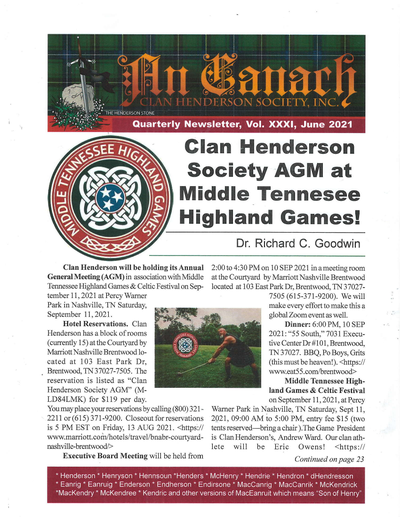 An Canach Q2 (Apr-Jun) - May Issue 2021