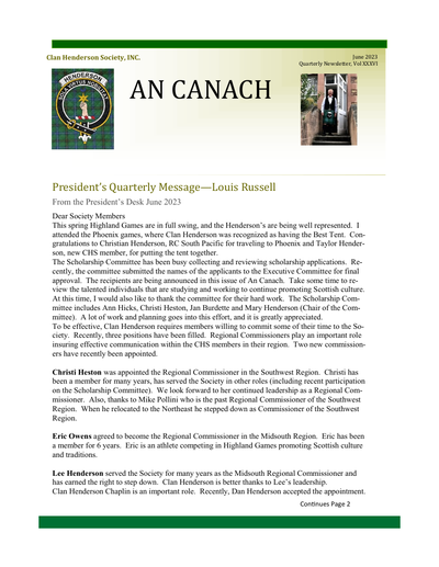 An Canach Q2 (Apr-Jun) - May Issue 2023