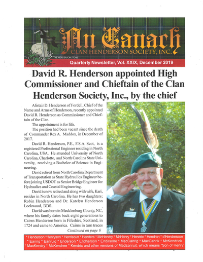 An Canach Q4 (Oct-Dec) - November Issue 2019