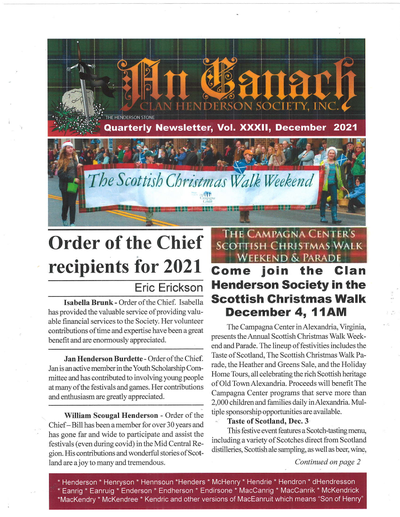 An Canach Q4 (Oct-Dec) - November Issue 2021